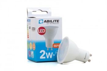ŻARÓWKA ABILITE GU10 B.ZIMNY kąt św. 120° 230V/2W (spotlight)