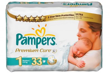 Pampers Premium Care rozm 1 Newborn 33 szt