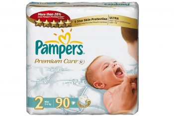 Pampers Premium Care rozm 2 mini 90 szt Jumbo Pack